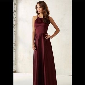 Morilee Bordeaux Bridesmaid Dress Style #21517